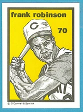1984-1991 O'Connell & Son Ink Mini Print #70 Frank Robinson (Reds)