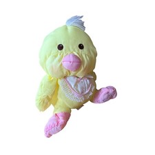 Vintage 1980s Fisher Price Puffalump Yellow Chick Plush Vintage Spring Easter