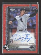2025 Topps Chrome Drew Thorpe #RA-DT Orange Logofractor Auto 08/25 RC