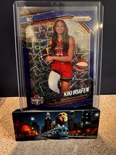 2025 Panini Prizm WNBA #149 Kiki Iriafen Blue Velocity Prizm