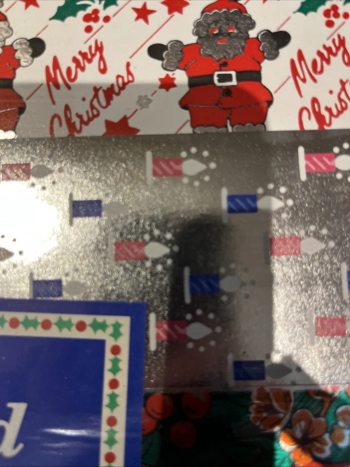 10 hojas de papel de envolver navideño metalizado de lujo vintage Foto 4 de 4