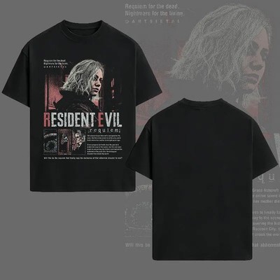 Resident Evil Requiem Game Theme T-Shirt Summer New Cotton Casual Suitable