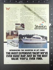 1982 ADVERTISEMENT for Silverton 40 Aft Cabin  yacht boat