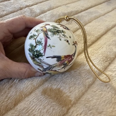 Floris London Bone China Pomander exotische Vögel 7 cm hoch (B8)