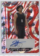 2022-23 Leaf Optichrome Red Crystals /4 Julian Strawther #BA-JS4 Auto 4pn