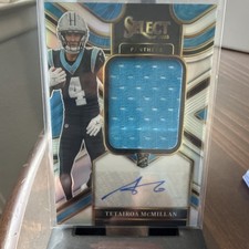 2025 Panini Select Tetairoa McMillan Panthers Jumbo Rookie Prizm Auto Patch #JR…