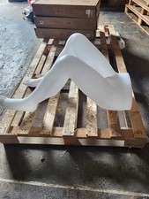 Female Mannequin Legs Adult Life Size White Sitting Retail Shop Display