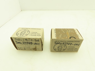 #ad Bailey amp; Mackey Type 14 Mini Pressure Switch 5A 250VAC 1 11 Bar 160 PSI Lot of 2 $39.99