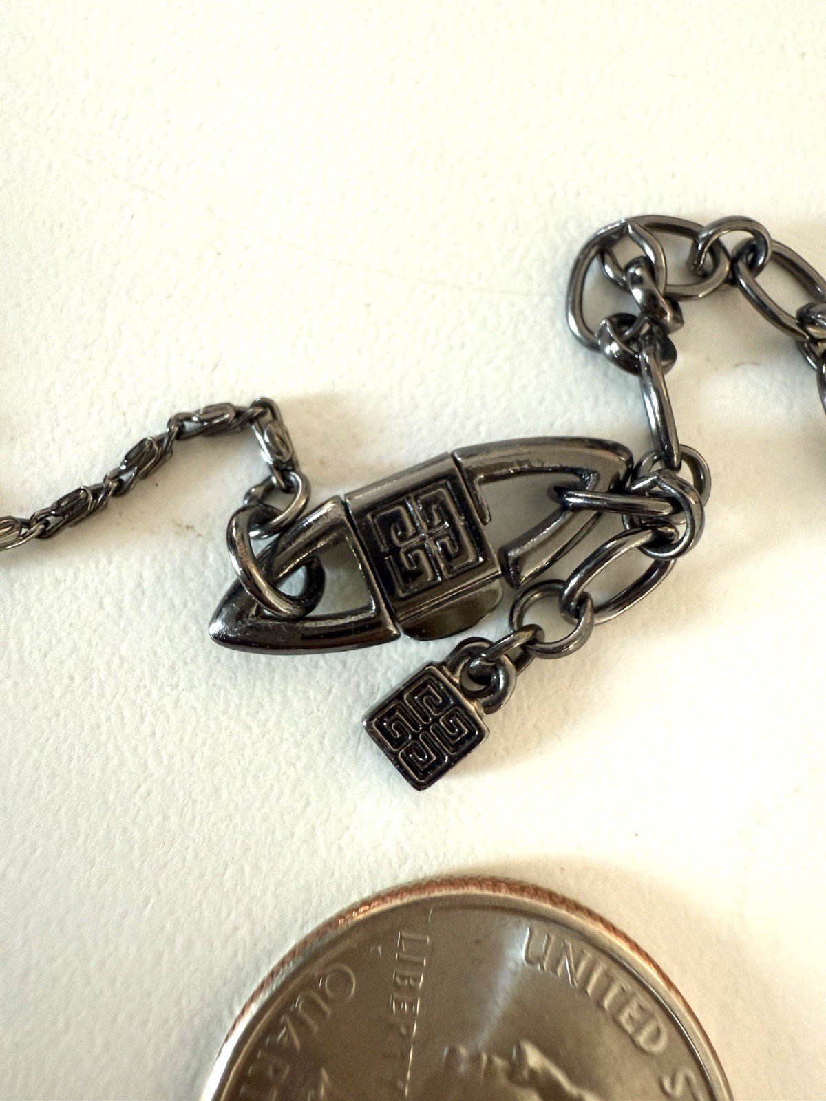 Ruby Red Givenchy Crystal Chandelier Drop Necklac… - image 13