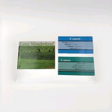 Vtg 80s Canon FD Zoom Lens Instruction Books, Lens Wonderland FD Lens Guide Book