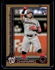 2025 Topps Gold Andres Chaparro RC 0155/2025 Washington Nationals #167