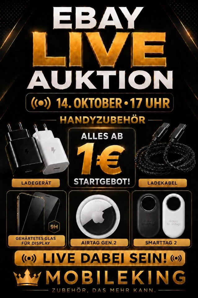 Live-Schnäppchen Handy-Zubehör, Ladegeräte, Kabel & Top-Elektronik & mehr!