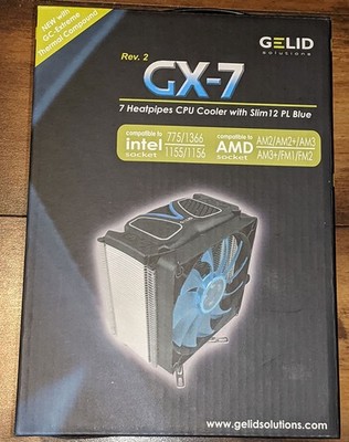 Gelid Solutions GX-7 Rev.2 High Performance Quiet PC Cooler CC-GX7-01-A,Computer