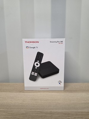 THOMSON Streaming Box 240 Google TV 4K UHD Google Assistant Google Cast WLAN