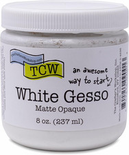 White Gesso Primer for Acrylic Painting -Boutique Quality, 8 Oz Jar