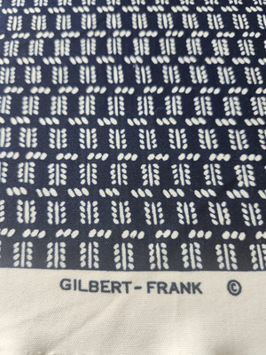 Swath VINTAGE GILBERT-FRANK Material Spandex Stretch Material  Pretty Dark Blue 