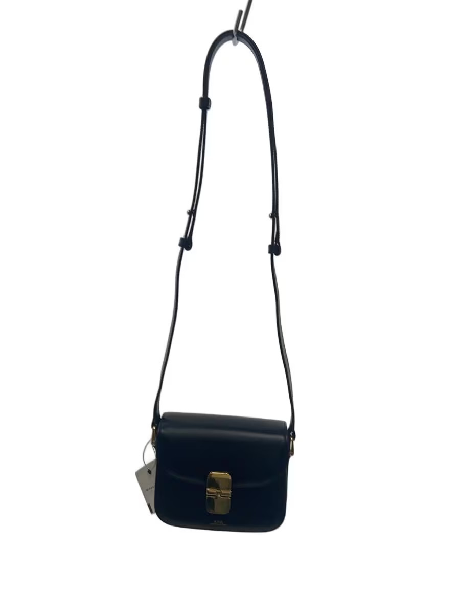 A.P.C. SAC GRACE MINI Shoulder Bag Leather Black PXBMW