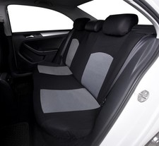 Coprisedili Auto Universali Colore Nero Set Fodere Copri Sedili Anteriori e - Miniatura 4