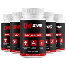  5 Pack Dyno My-Grow Muscle Support Dyno My-Grow Supplement 60Caps