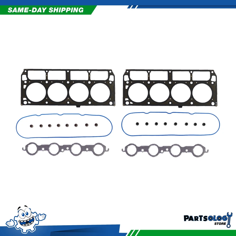 Conjunto de cabeça de cilindro DNJ HGS3161 MLS para 2001 GMC Sierra 1500 6.0L OHV 16v - Imagem 3 de 3