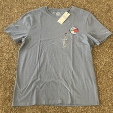 Tommy Hilfiger Men's Short Sleeve Crew Neck Graphic T-Shirt Blue Size Large NWT