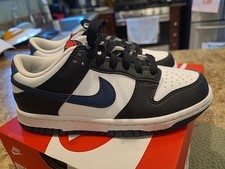 Nike Dunk Low Black White Midnight Navy GS - HJ9202-001 Size 4y