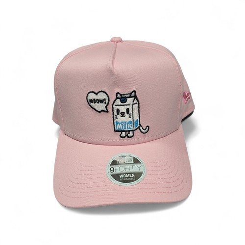 Tokidoki New Era 9FORTY Bianco Latte Cat Embroidered Baseball Cap Women's OS