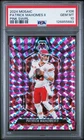 126855683 Patrick Mahomes II 2024 Panini Mosaic #106 Pink Swirl Prizm /13 PSA 10
