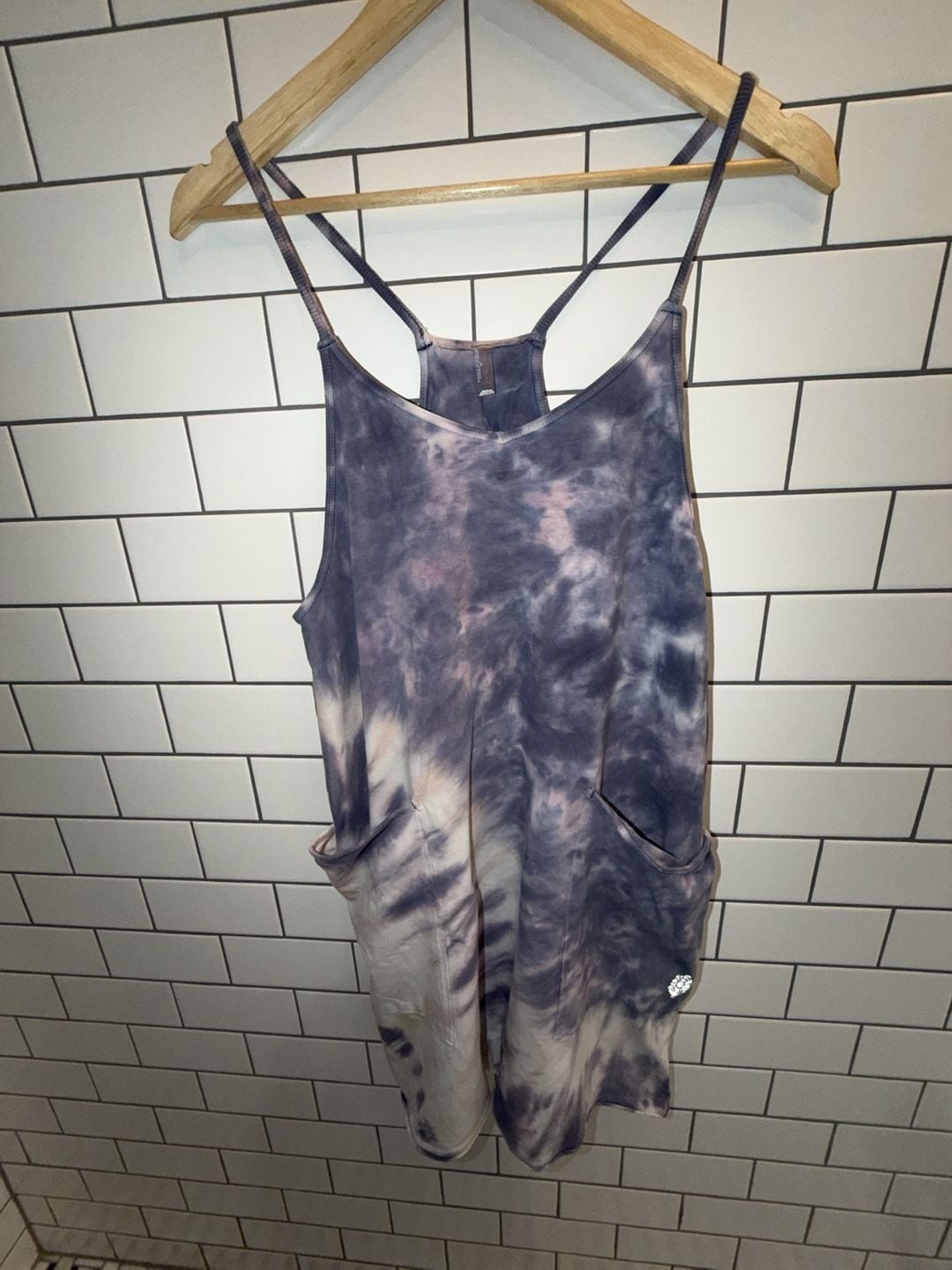 Free People Movement Tie-Dye Racerback Harem Romper Jumpsuit Size XS, photo 2