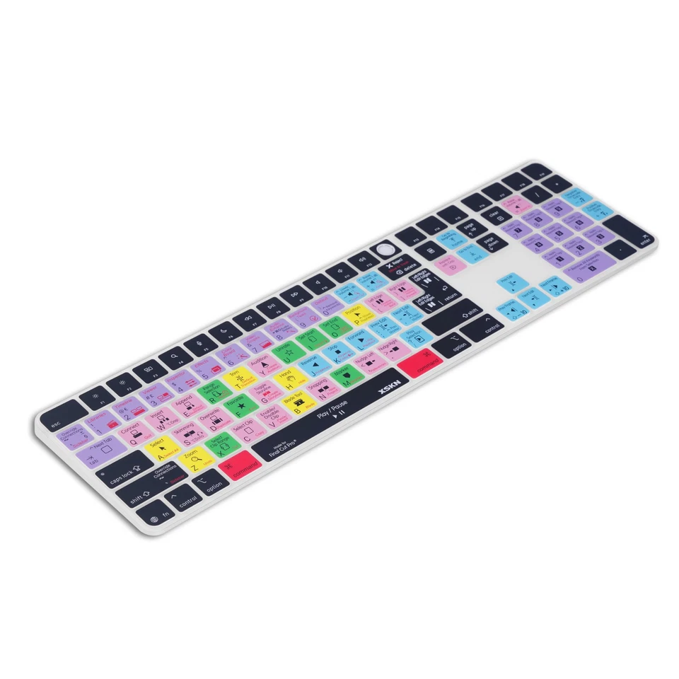 XSKN Final Cut Pro Keyboard Cover for 2024 Magic Keyboard and Numeric A3119 M4 - Image 4 of 4