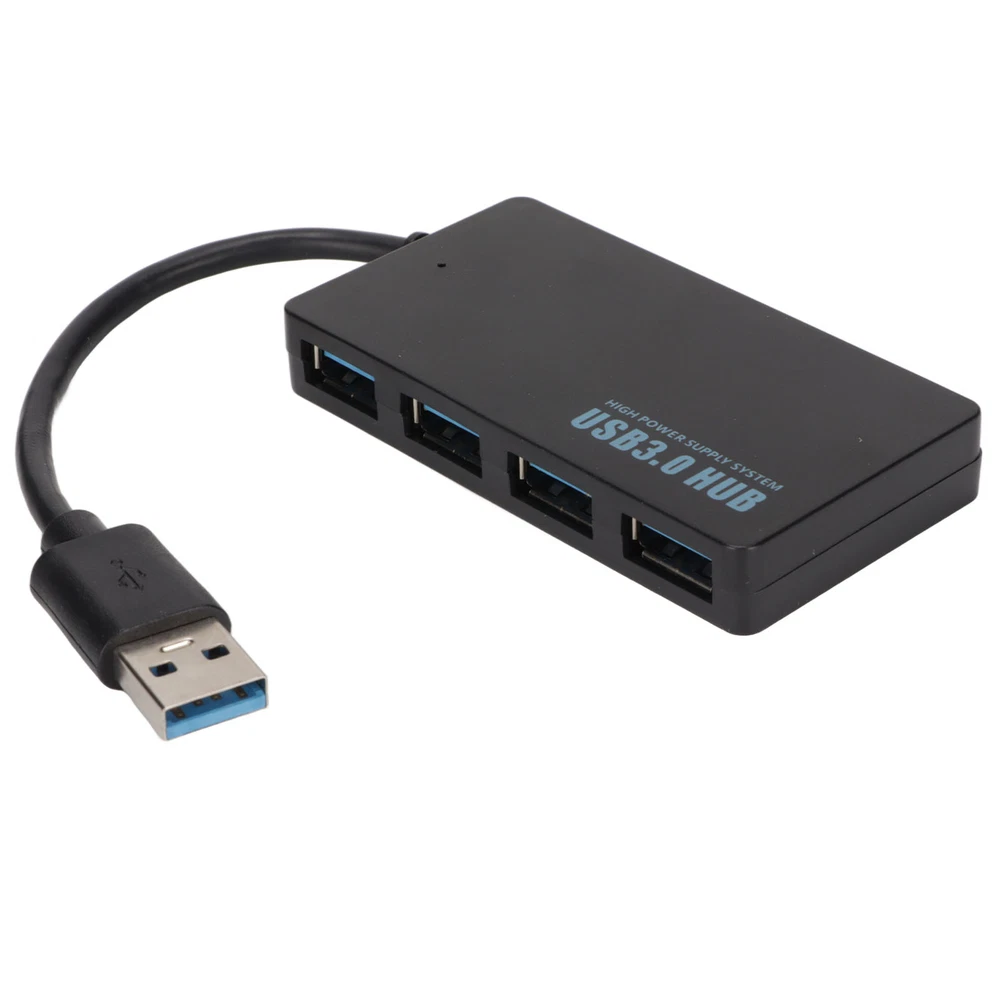 4-Port USB 3.0 Hub - High-Speed 5Gbps Portable Data Transfer Kit