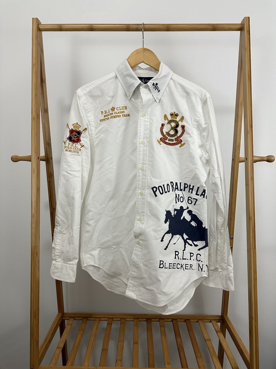 VTG Ralph Lauren RLPC Bleecker Big Double Pony Crest Button