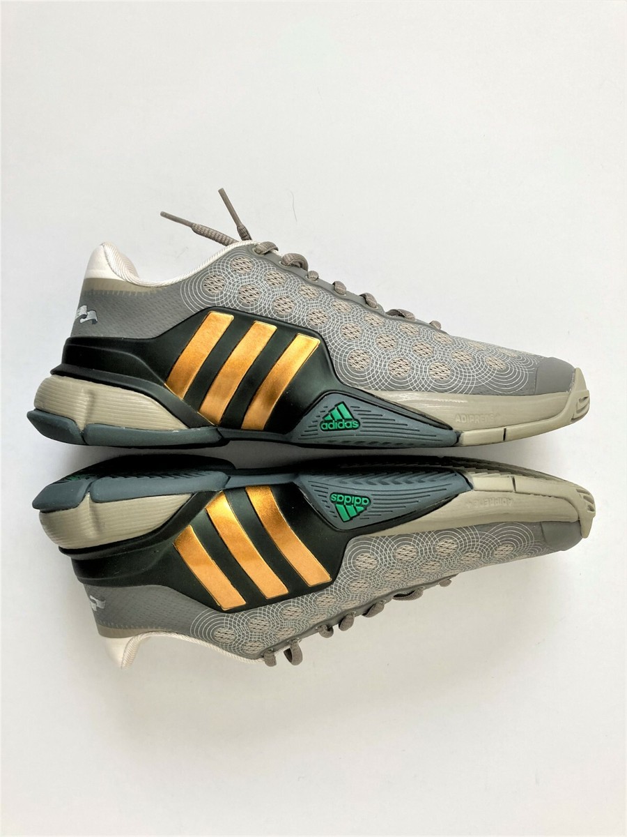 Adidas Barricade Wall Pack‎ 2015 Shoes Mens Size 14.5 Gray Gold Tennis B23027 Adidas 2015 BARRICADE WALL STREET LIMITED EDITION $ Gray  main image 3