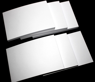 6 Notizblöcke Blöcke Blocks DIN A7 weiß a` 100 Blatt ( ges. 600 Blatt 