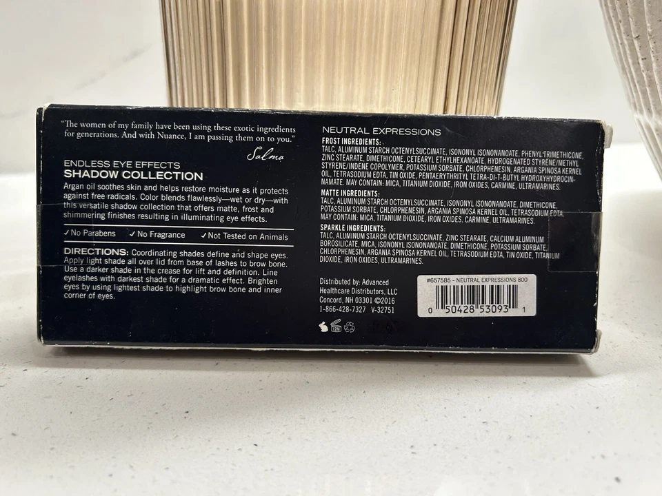NUANCE SALMA HAYEK NEUTRAL EXPRESSIONS 800 ENDLESS EFFECTS EYE SHADOW COLLECTION - Image 3 of 3