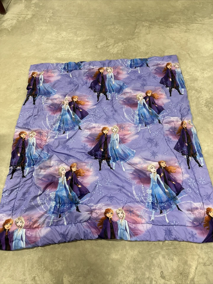 JUEGO DE CAMA CONGELADO TAMAÑO COMPLETO Elsa Anna Olaf Colcha Sábana Fundas de almohada y persianas Foto 2 de 4