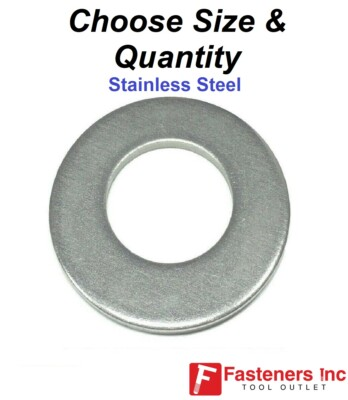 #ad #ad Stainless Steel Flat Washers 18 8 Stainless Choose Size amp; Quantity $76.06