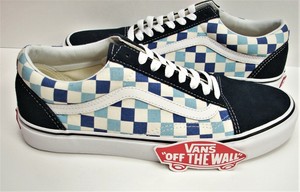 vans old skool checkerboard blue topaz