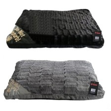 Large Faux Fur Pet Dog Washable Zipped Mattress Cushion Bed Mat
