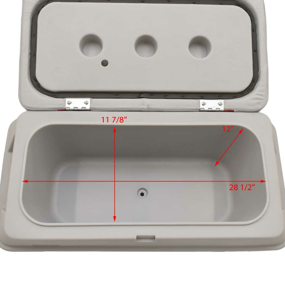 G3 Boat Cooler Seat 73523073 Gator Tough Jon 2018 65 Quart Gray Red