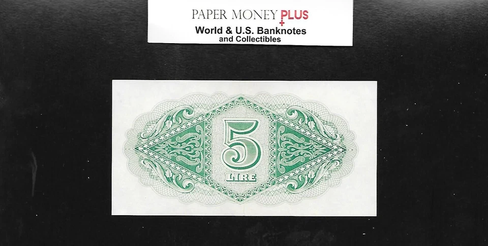 LIBIA MILITAR TRIPOLITANIA ND (1943) 5 LIRAS aUNC Foto 2 de 2