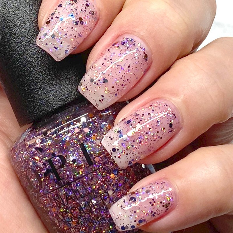 OPI Confetti Ready HRN14 Holo Glitter Nail Lacquer Polish Top Coat