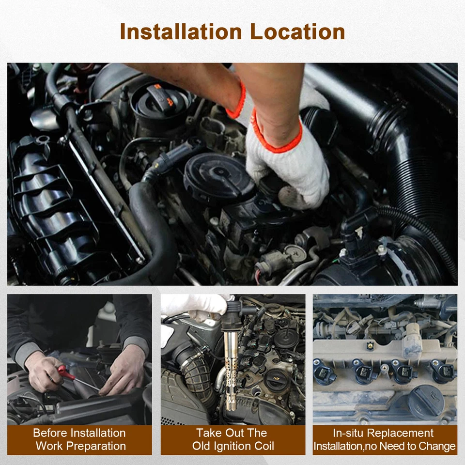 Kit de bobinas de encendido y bujías de iridio para Mercedes Benz S430 S500 2000-2006 Foto 3 de 4