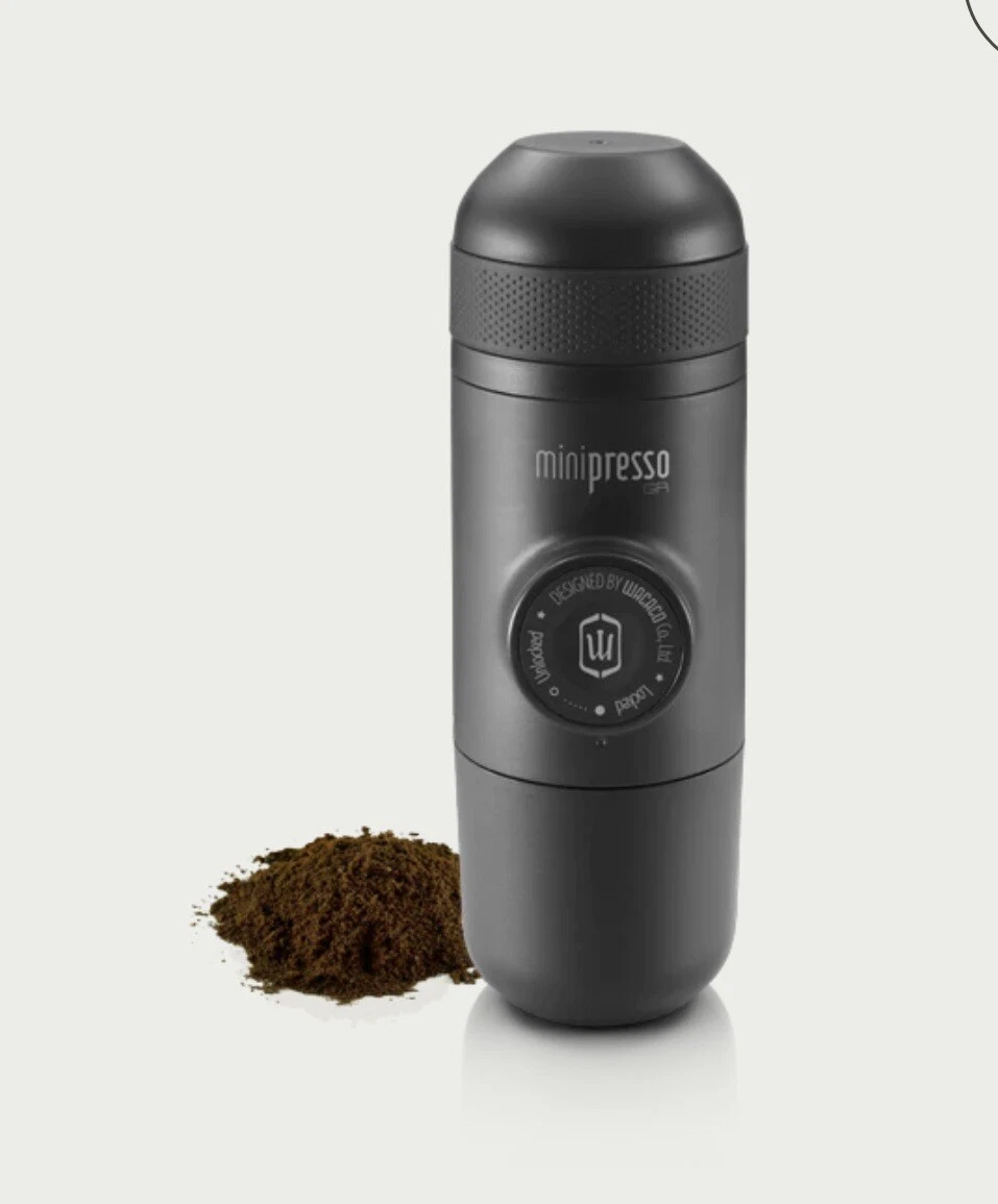 Wacaco Minipresso GR, Portable Espresso Machine, Compatible Ground Coffee,  Hand Coffee Make, Travel Gadgets, Manually Operated, Perfect for Camping