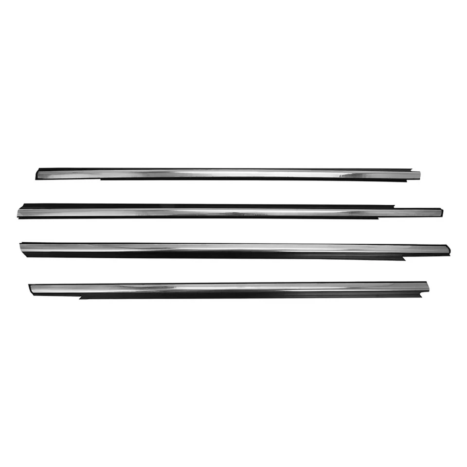 Tira de sellado de cinturón cromada para ventana 4 piezas para Peugeot 301 2013-2017 Foto 4 de 4