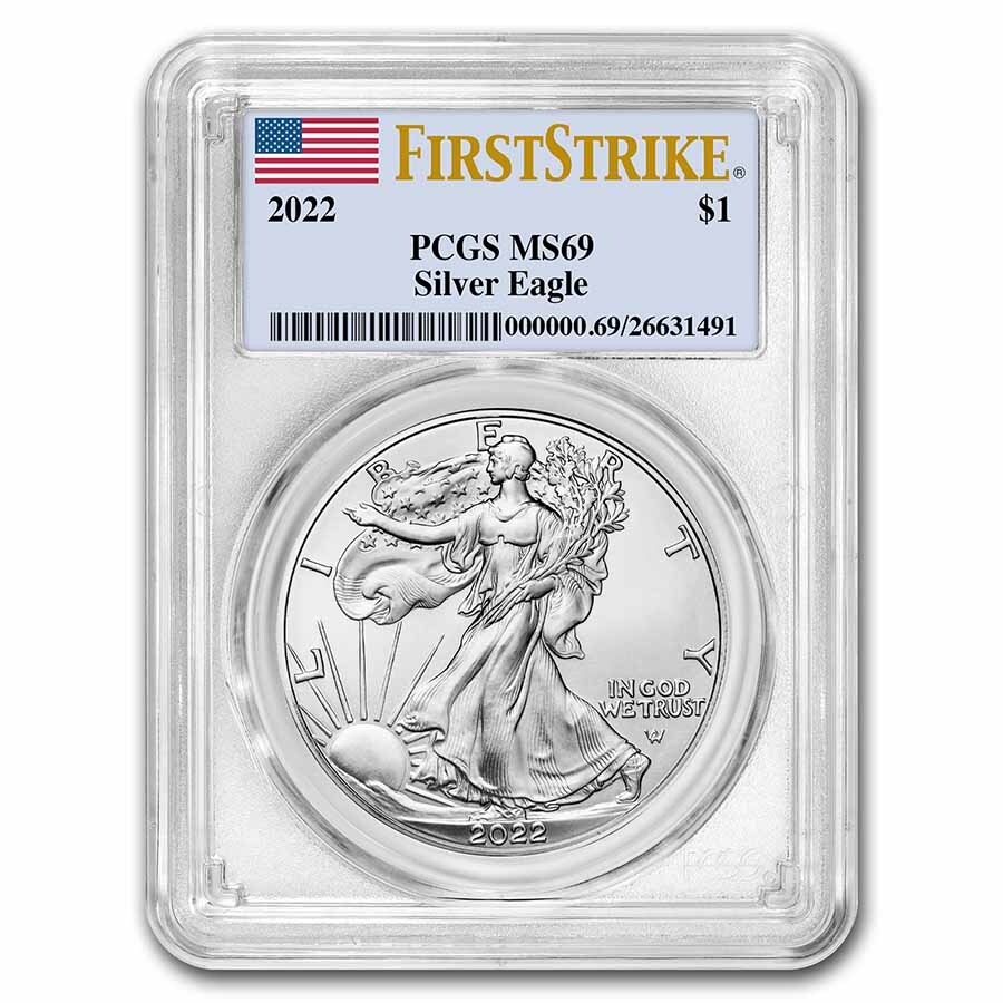 2022 American Silver Eagle MS-69 PCGS (FirstStrike®) | eBay