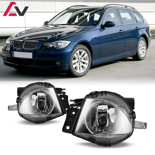 For BMW E90 20062008 Clear Lens Pair Bumper Fog Lights Lamps Replacement Bulbs eBay