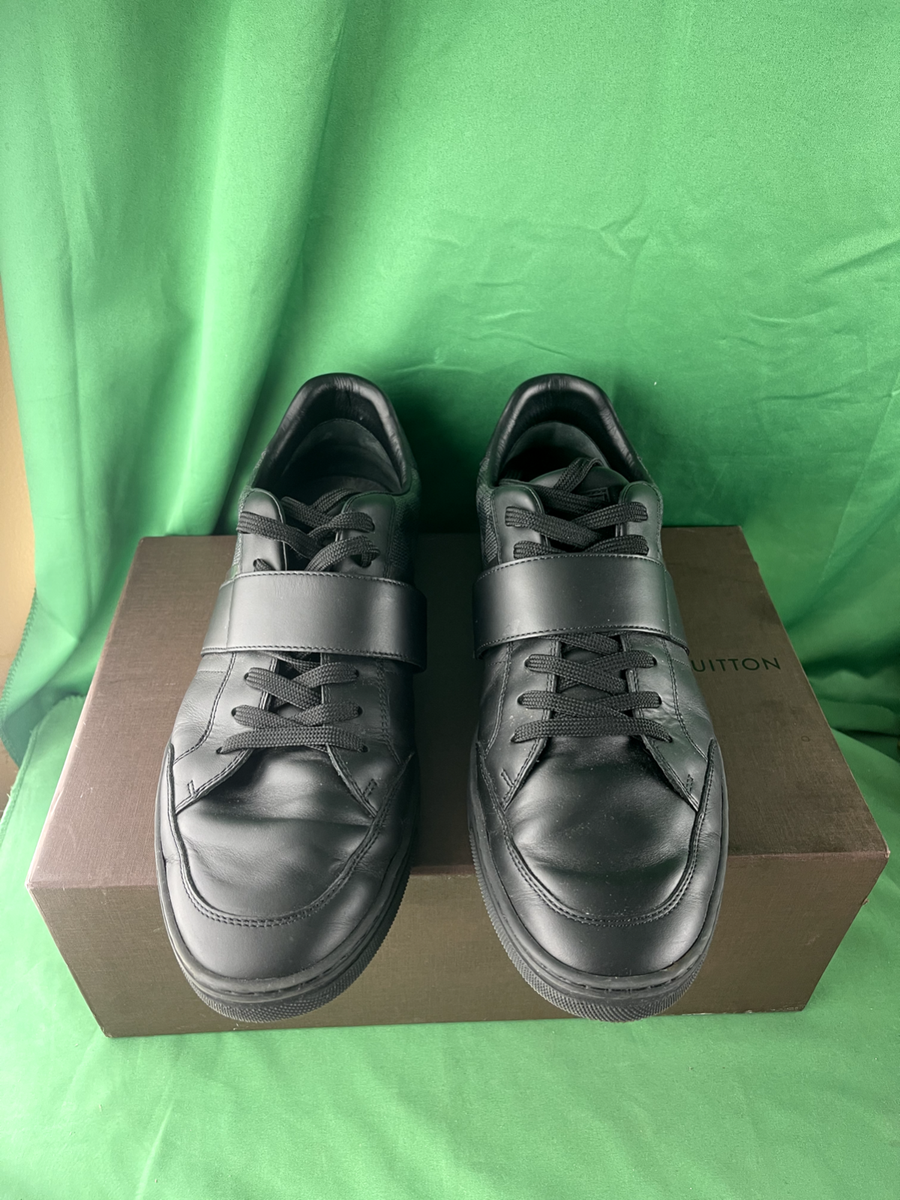 Louis Vuitton Damier Graphite Pattern Leather Sneakers SZ 9 | eBay