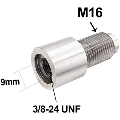 12g CO2 Converter Adapter,3/8 to M16, Quick Change for Umarex Air Javelin etc