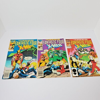 Marvel Comics Fantastic Four vs The X-Men Limited series Issues #1-3 1987
